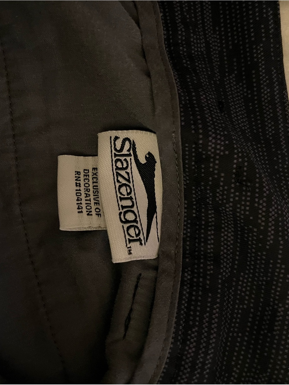Slazenger Men's Black Cargo Pants with Subtle Patterned Trim
